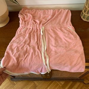 Terry cloth romper